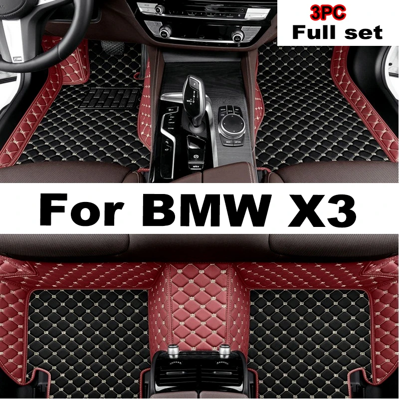 

Car Floor Mats For BMW X3 F25 MK2 2011~2014 Leather Luxury Mat Protective Pad Rug Covers Carpet Car Accessories Interior Parts