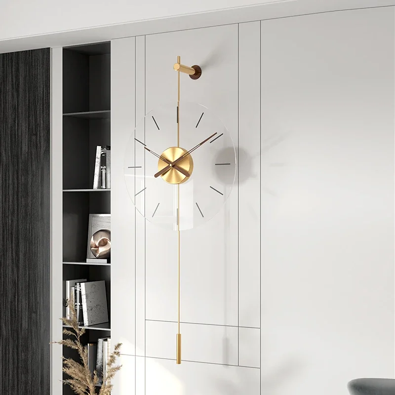 

Simplicity Originality Wall Clock Modern Design Metal Luxury Wall Watches Clocks DIY Home Decor Silent Living Room Gift