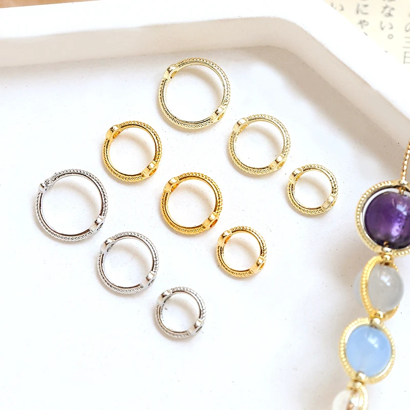 Retro Double hole Lace bead loop 9-13mm DIY jewelry discovery necklace bracelet Beading copper plated gold accessories materials
Retro Double hole Lace bead loop 9-13mm DIY jewelry discovery necklace bracelet Beading copper plated gold accessories materials