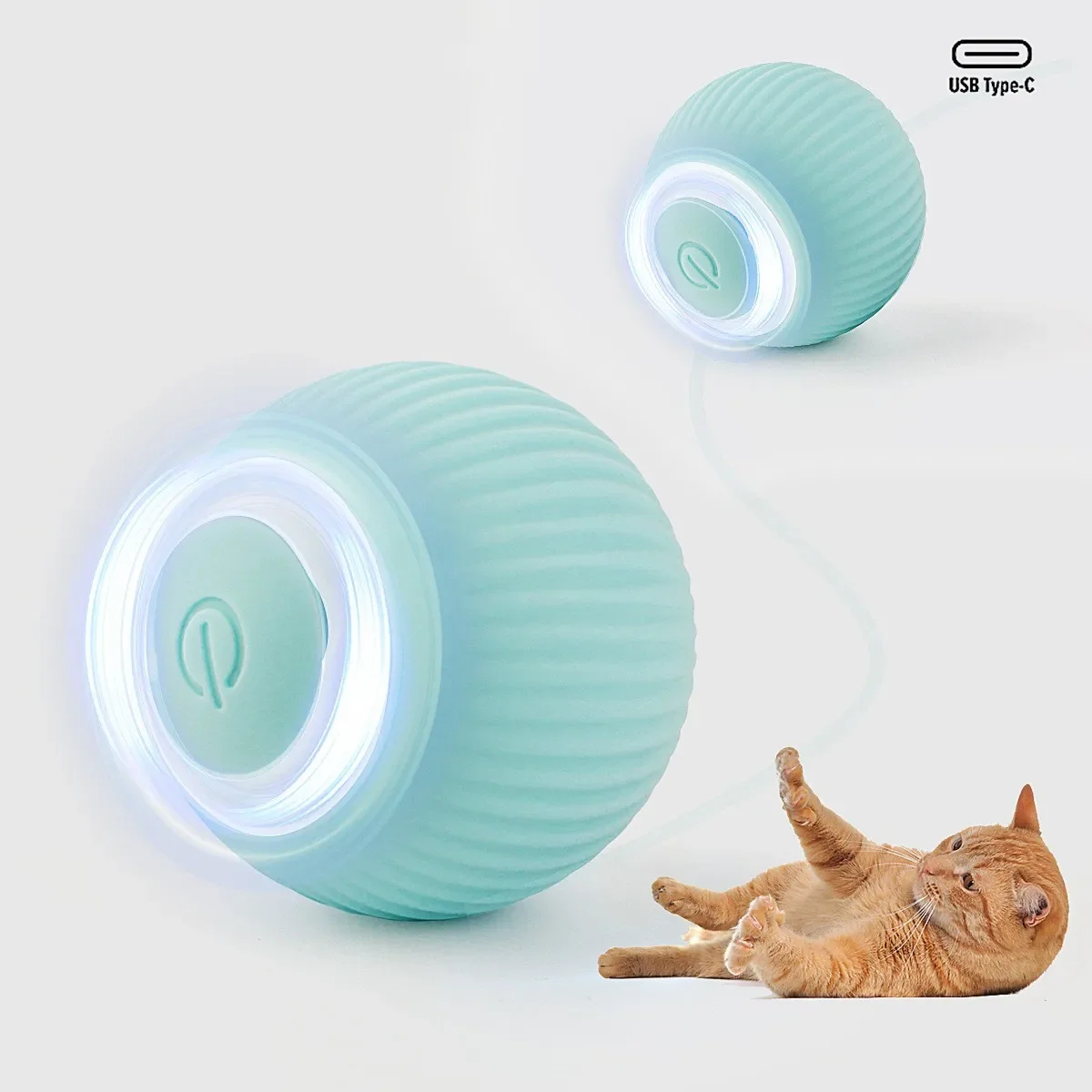 

Автоматическая игра вращающийся тренировочный мяч кошка умная с игрушками самодвижущийся Электрический свет интерактивный домашний питомец для