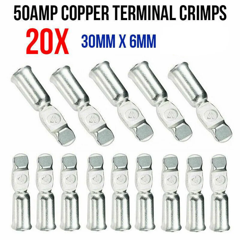 Parts Cable Terminal 20pcs/Set 50Amp Accessories Battery Chargers Connector For Anderson Style Plugs Brand New
Parts Cable Terminal 20pcs/Set 50Amp Accessories Battery Chargers Connector For Anderson Style Plugs Brand New