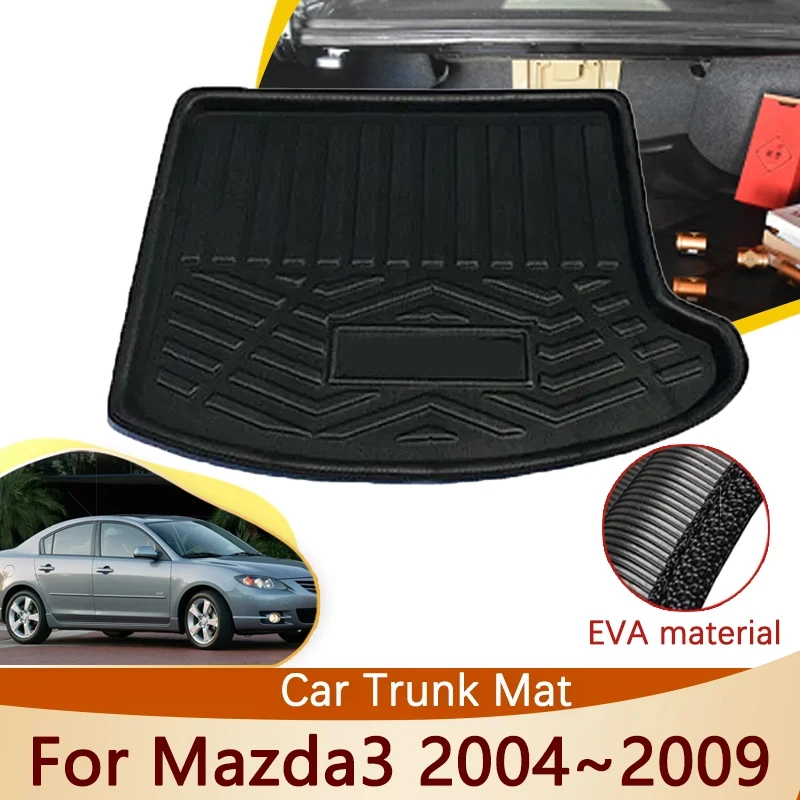 

For Mazda3 Mazda 3 BK 2009 2008 2007 2006 2005 2004 Sedan Car Accessories Rear Trunk Mat Floor Tray Liner Waterproof Carpet Auto
