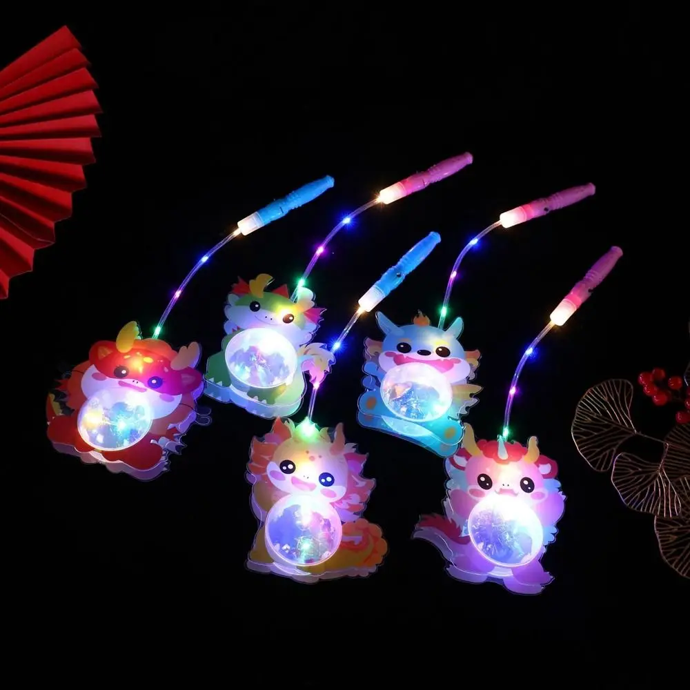 

Plastic Year of the Dragon Cartoon Lantern Cartoon Chinese Style Dragon Shape Lanterns Electronics Interactive Festival Lanterns