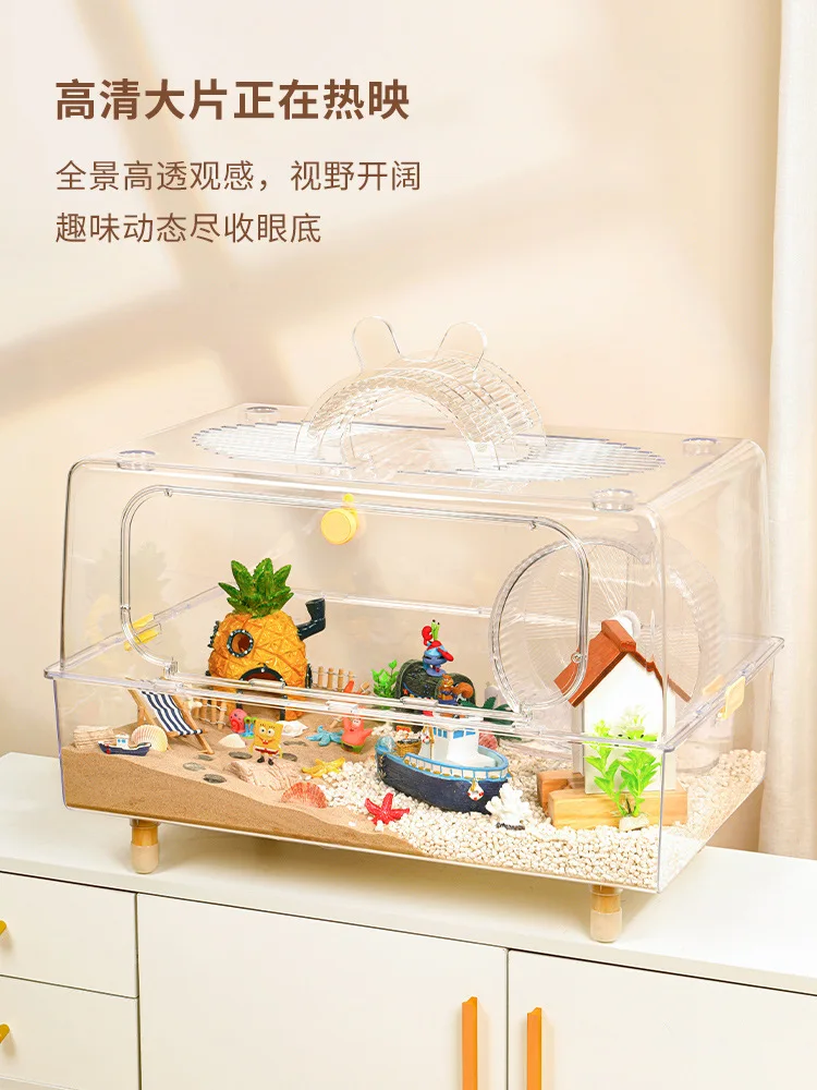 Kano Hamster Cage Acrylic Feeding Box Small Tv Viewing Cage Squirrel Cage Golden Bear Cage Villa
Kano Hamster Cage Acrylic Feeding Box Small Tv Viewing Cage Squirrel Cage Golden Bear Cage Villa
