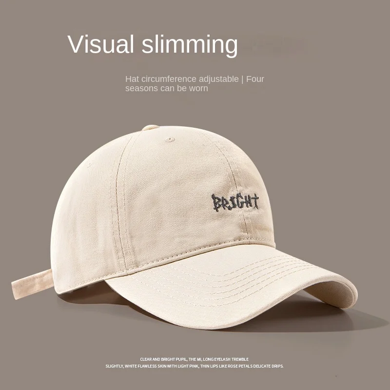 Soft Top Baseball Cap Women's Simple All-Match Letters Embroidered Peaked Cap Wide Brim Small Sports Hat
Soft Top Baseball Cap Women's Simple All-Match Letters Embroidered Peaked Cap Wide Brim Small Sports Hat