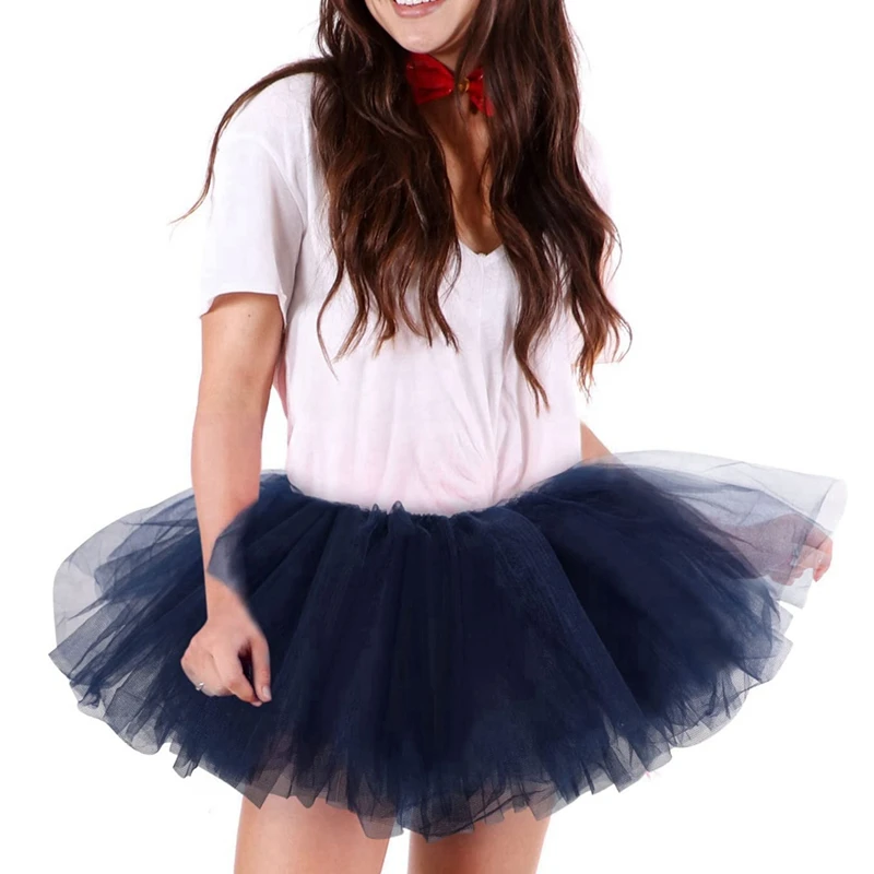 

Adult Female Dancewear Tutu Skirt 5 Layered Skirt Women Lady's Ballet Tulle Princess Party Skirts Sexy Club Short Pettiskirt