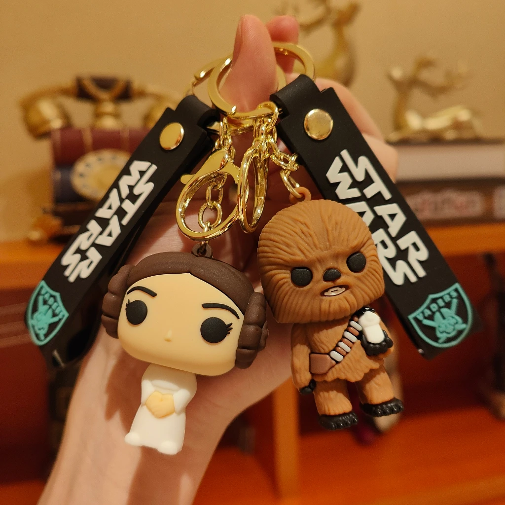 Disney Movie Star Wars Keychain Darth Vader Imperial Stormtrooper Yoda Baby Doll Keyrings Key Holder for Boys Gifts Disney Movie Star Wars Keychain Darth Vader Imperial Stormtrooper Yoda Baby Doll Keyrings Key Holder for Boys Gifts