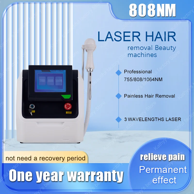 

808NM Diode L-aser Hair Removal Machine Multi Wavelength 755nm 808nm 1064nm Ice Hair Removal Machine For Salon
