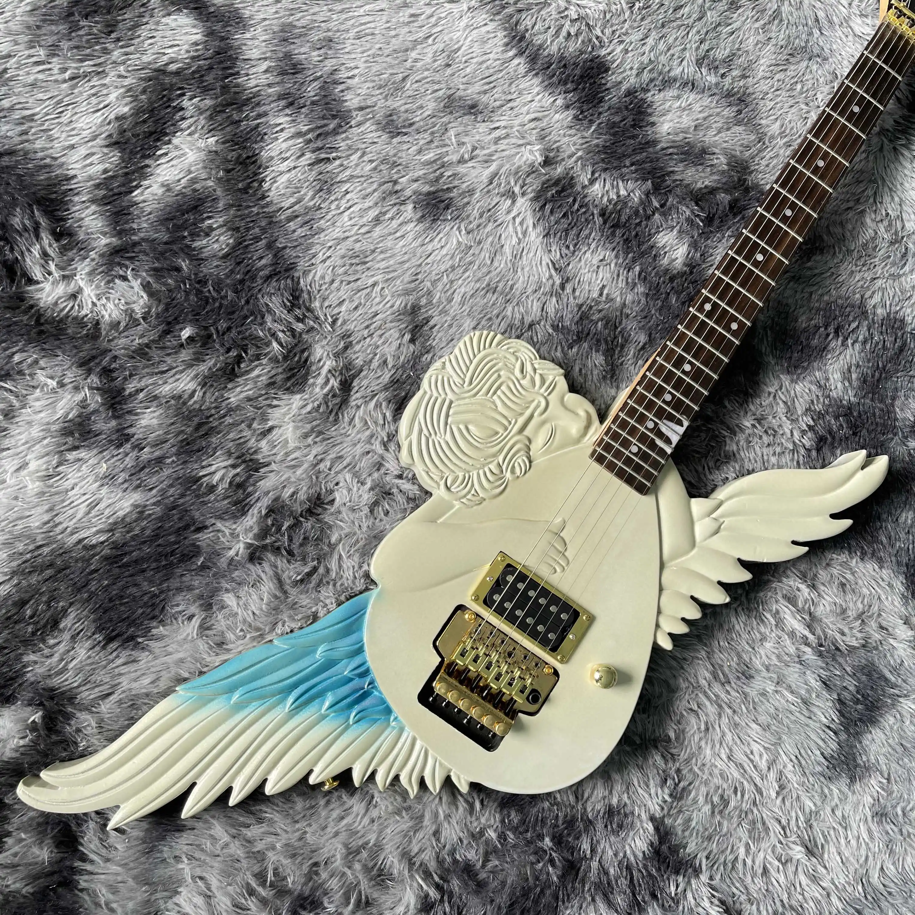 Free shipping,Light yellow, angel, special-shaped, unique, electric guitar,2022 new pop, high-end custom,
Free shipping,Light yellow, angel, special-shaped, unique, electric guitar,2022 new pop, high-end custom,