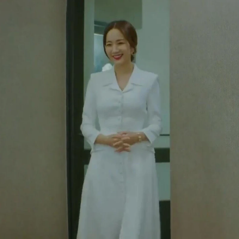 Женское офисное платье-блейзер Kpop Park Min Young Korean Drama, элегантное белое вечернее однобортное вечерние до колена на осень
Женское офисное платье-блейзер Kpop Park Min Young Korean Drama, элегантное белое вечернее однобортное вечерние до колена на осень