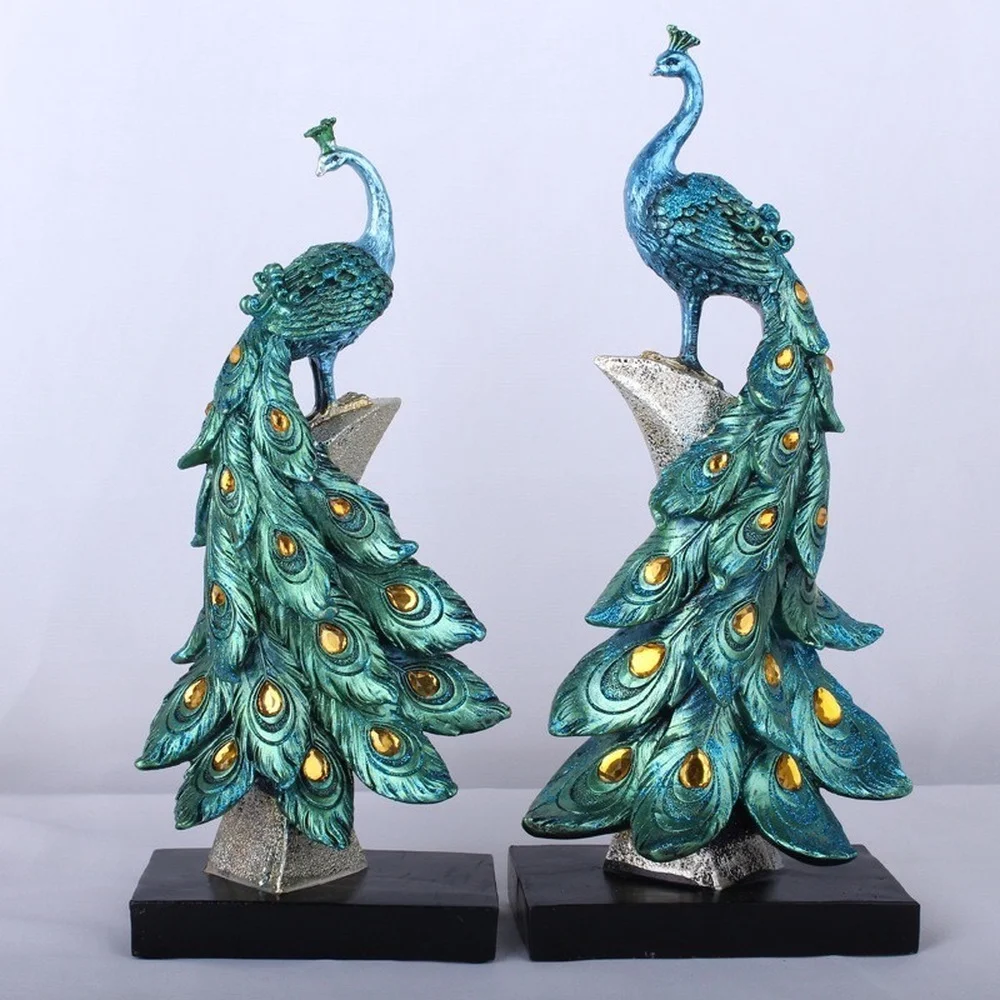 Creative Fashion Gold Blue Peacock Ornament Wine Cabinet Living Room Home Decoration Gift Resin Crafts
Creative Fashion Gold Blue Peacock Ornament Wine Cabinet Living Room Home Decoration Gift Resin Crafts
