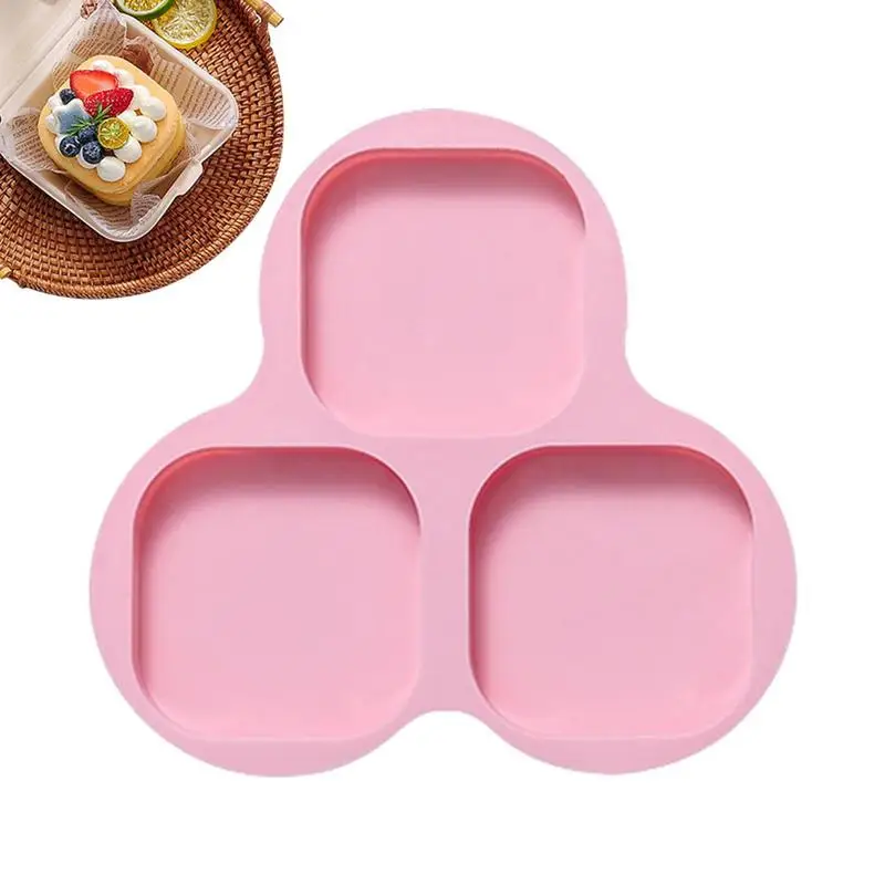 

Square Bar Molds Fondant Mold Silicone Cake Mold Chocolate Molds 3-Cavity Cake Mold Molds Square Ice Cube Tray Sugar Craft For