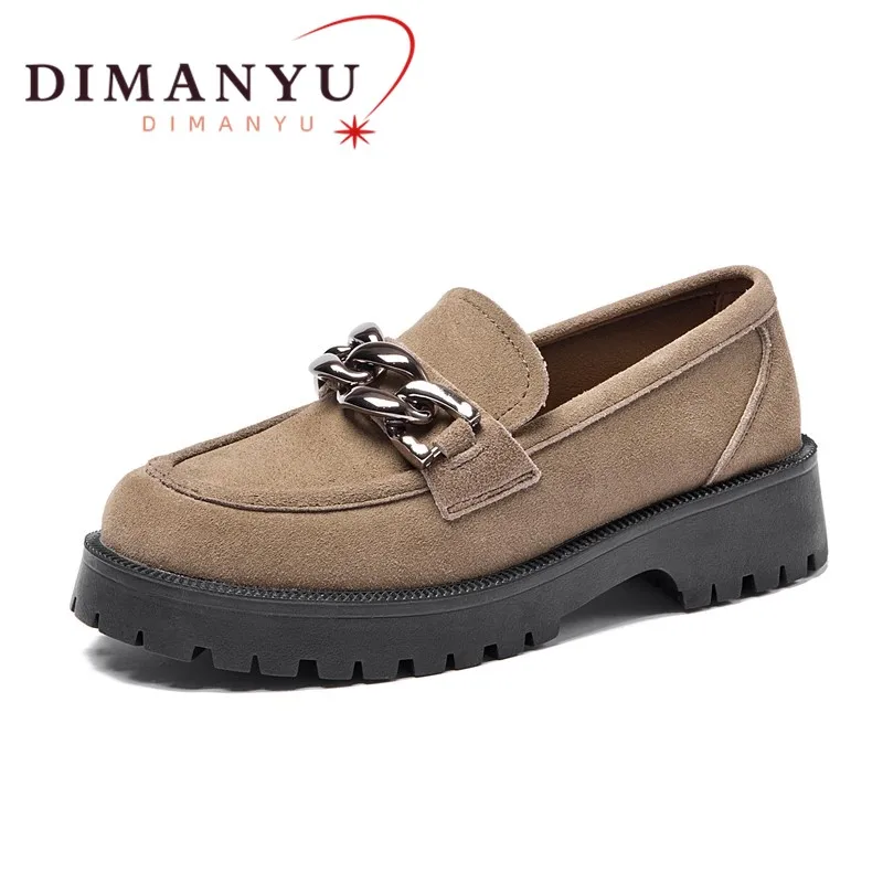 Platform Loafers Women Suede Genuine Cow Leather Chain British Style Women Spring Shoes Large Size 41 42 Slip-On Shoes Ladies
Platform Loafers Women Suede Genuine Cow Leather Chain British Style Women Spring Shoes Large Size 41 42 Slip-On Shoes Ladies