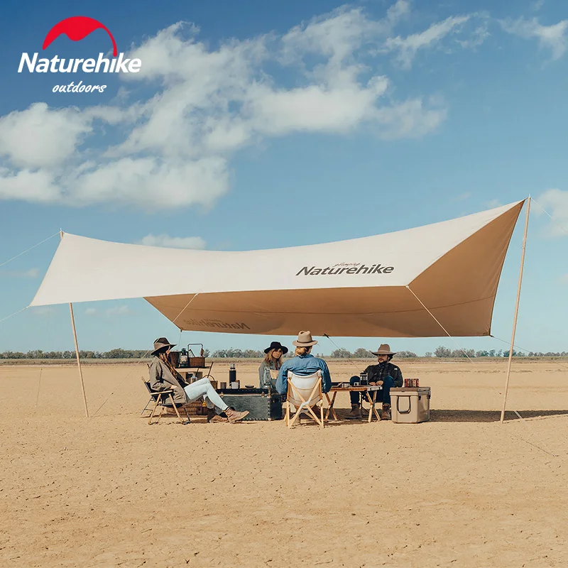 

Naturehike Hexagonal Cotton Sun Shelter Sunshade Awning Canopy Tarpaulin Tarp for 5-8 People Outdoor Camping Beach Picnic Large