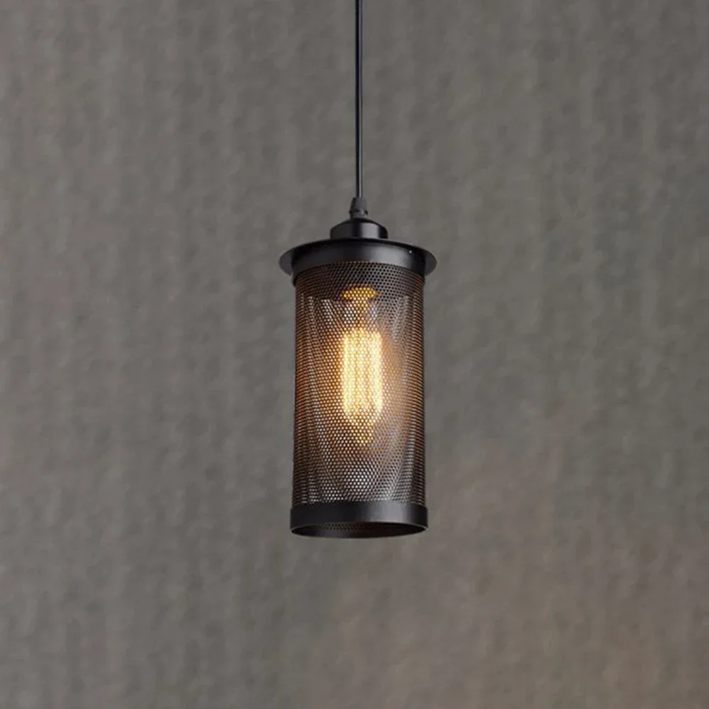 

Винтажная подвесная ретро люстра в стиле лофт, Подвесная лампа E27, стандартная Подвесная лампа в стиле индастриал, домашнее освещение для гостиной