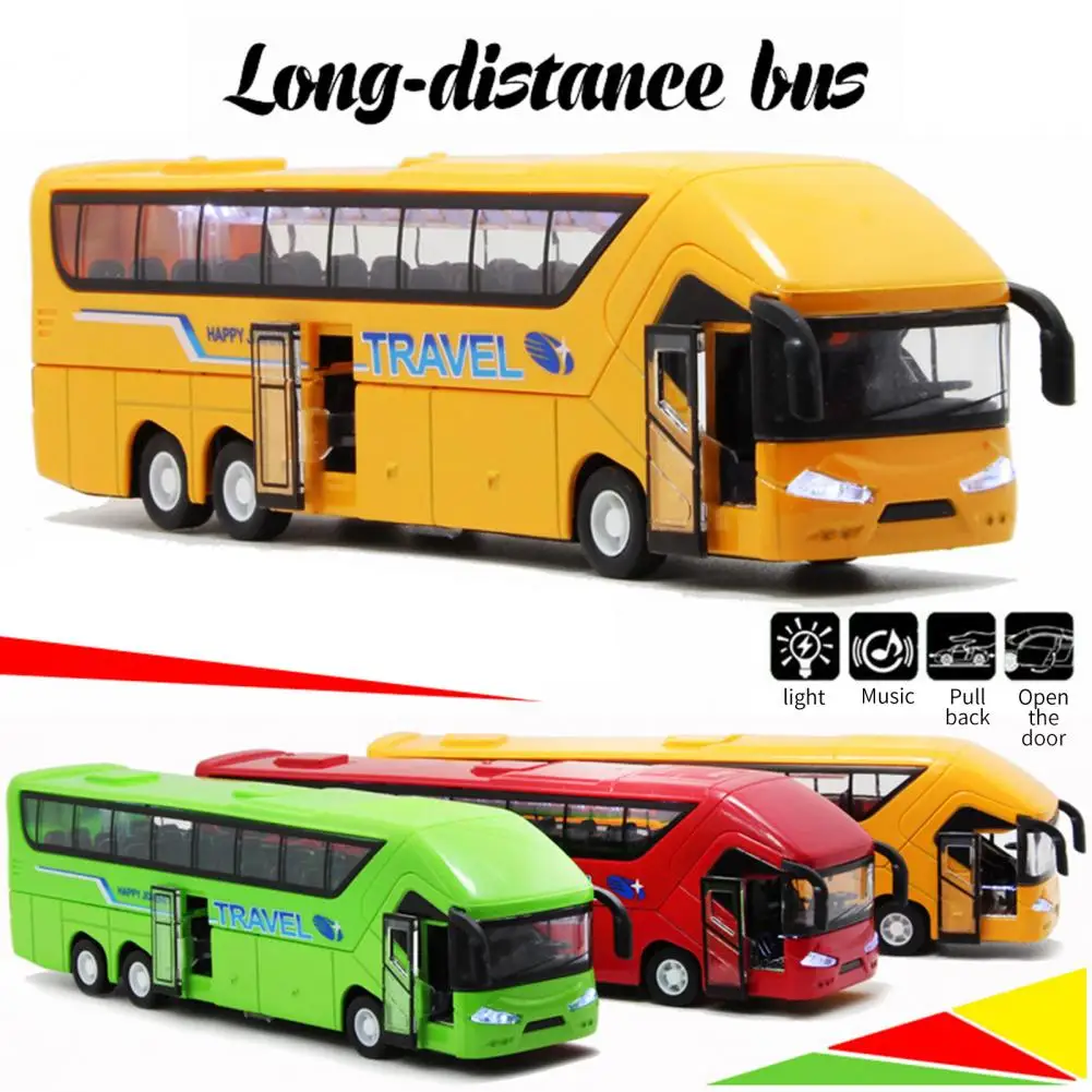 Bus Model Sound Effect Car Toy Sturdy Small Bus Car Toy Nice-looking Long-distance Bus Model for Fun
Bus Model Sound Effect Car Toy Sturdy Small Bus Car Toy Nice-looking Long-distance Bus Model for Fun