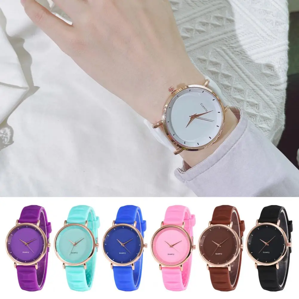 Student Quartz Watch Round Dial Adjustable Silicone Strap Candy Color Watch Time-checking High Accuracy Lady Daily Wristwatch
Student Quartz Watch Round Dial Adjustable Silicone Strap Candy Color Watch Time-checking High Accuracy Lady Daily Wristwatch