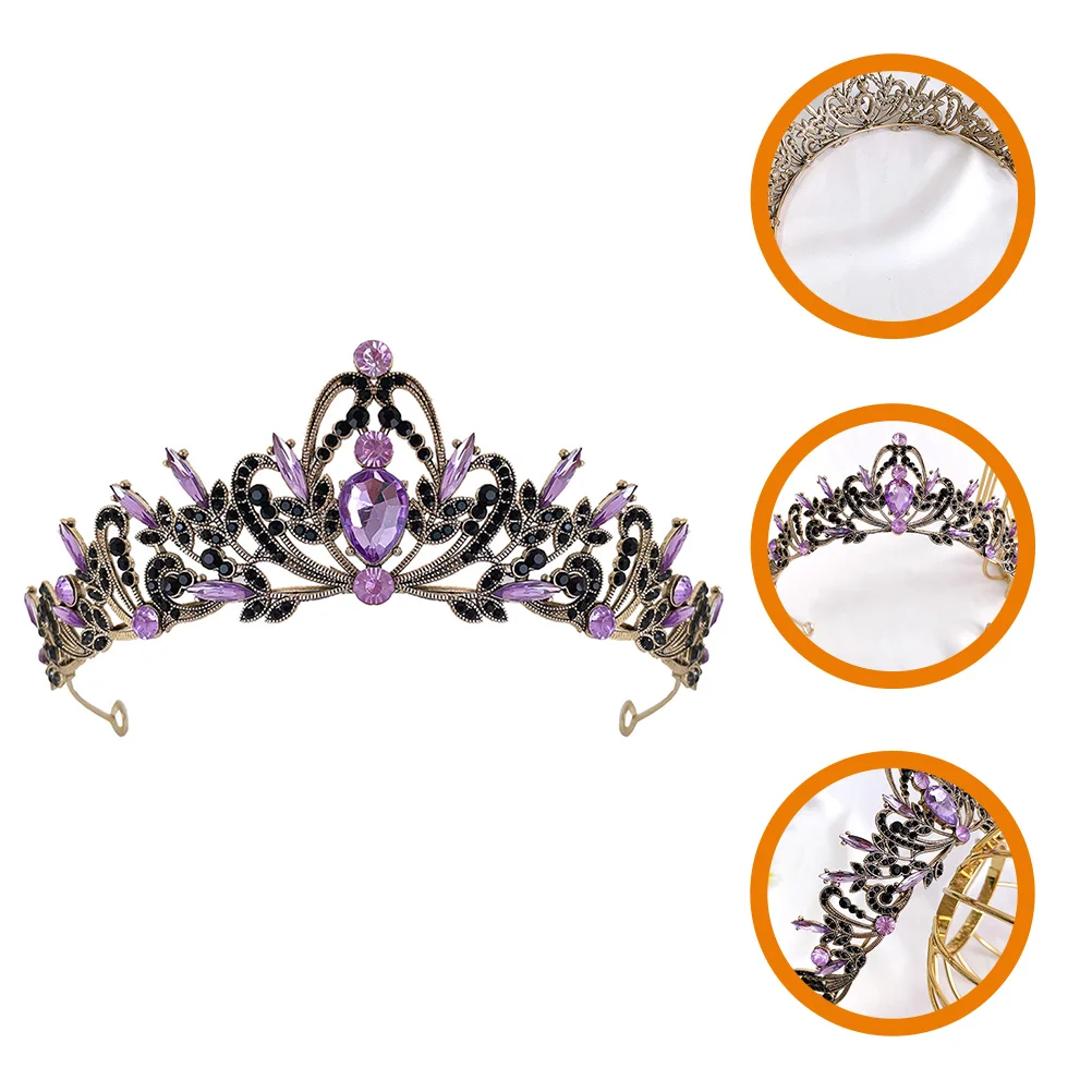 

Crown Hair Accessory Bridal Tiara Wedding Headband Birthday Crowns Headpiece for Bride Headgear
