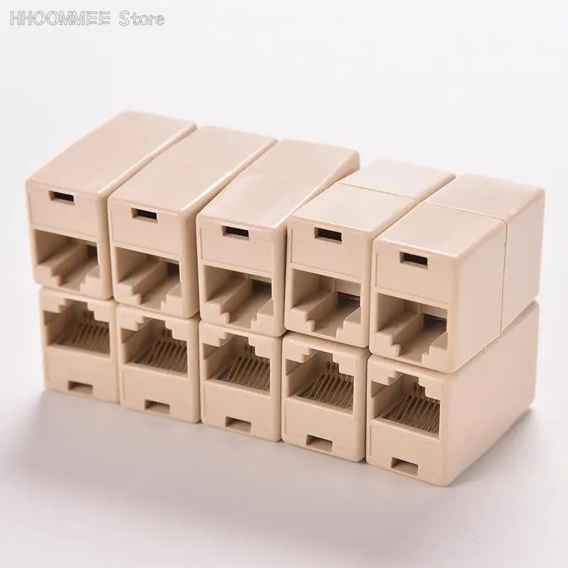 

1-10pc Universal RJ45 Cat5 8P8C Socket Connector Coupler For Extension Broadband Ethernet Network LAN Cable Joiner Extender Plug