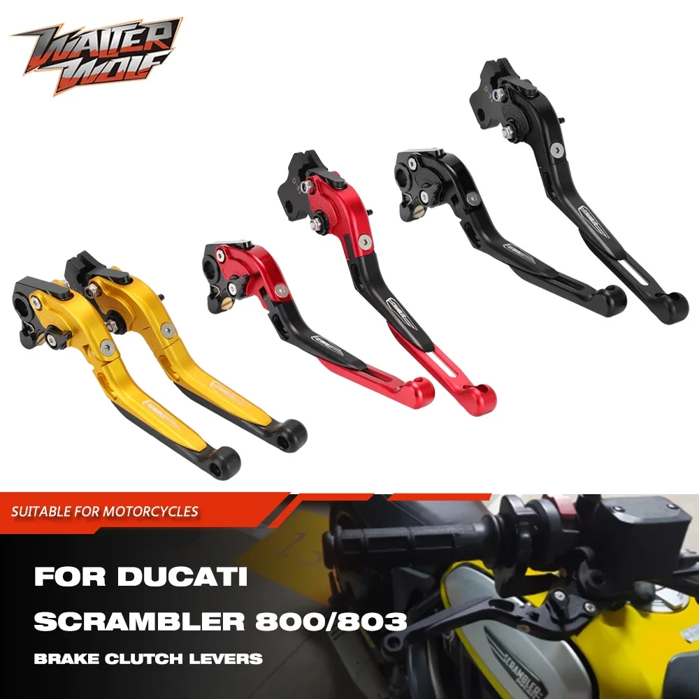 

Motorcycle Foldable Brake Clutch Levers for DUCATI Scrambler 800 803 Classic Full Trottle Icon Urban Enduro 400 Sixty2 2015-2021