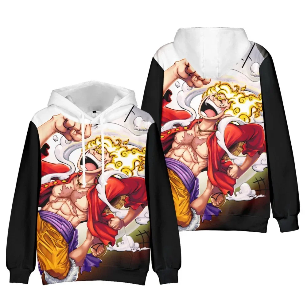 

New One Piece Lufinica Form 3D Color Printing Adult Children Loose Peripheral Hooded Sweatshirt