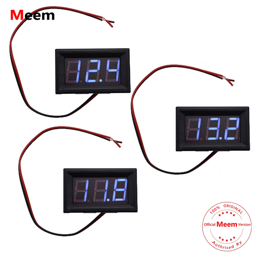 3× DC 4.5-30V Blue LED 3Digital Display Voltage Meter Voltmeter Panel Motorcycle
3× DC 4.5-30V Blue LED 3Digital Display Voltage Meter Voltmeter Panel Motorcycle