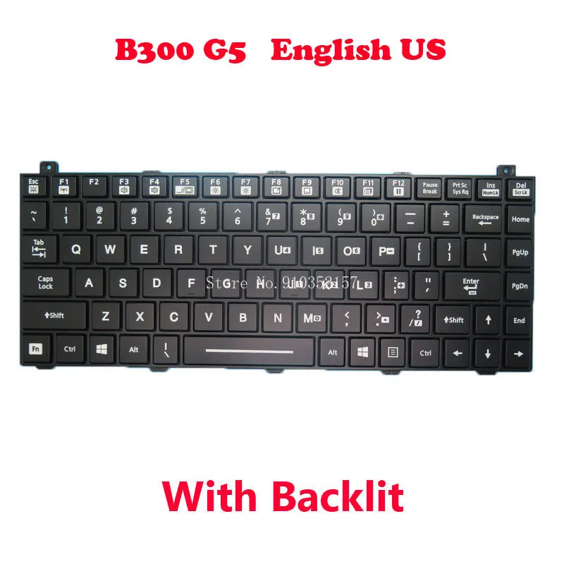

Laptop UK GK SP KR US Backlit Keyboard For Getac B300 G5 English United Kingdom UK Greece GK Spanish SP Korean KR B300G5