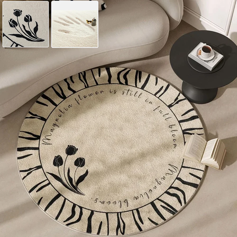 Anti-slip French Retro Rugs forBedroom Round Flower Pattern Living Room Decoration Carpet Fluffy Soft Lounge Rug Plush Floor Mat
Anti-slip French Retro Rugs forBedroom Round Flower Pattern Living Room Decoration Carpet Fluffy Soft Lounge Rug Plush Floor Mat