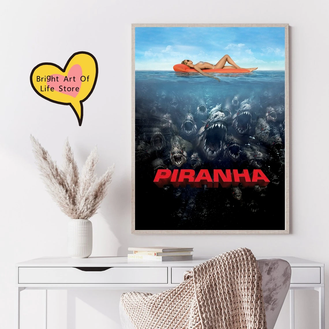 

Piranha 3D (2010) классический фильм плакат Обложка фото печать холст настенное искусство домашний Декор (без рамки)