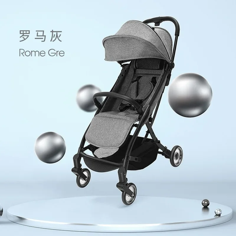 

Baby stroller lightweight portable folding can sit on the lying baby umbrella cart automatic end multi-function stroller