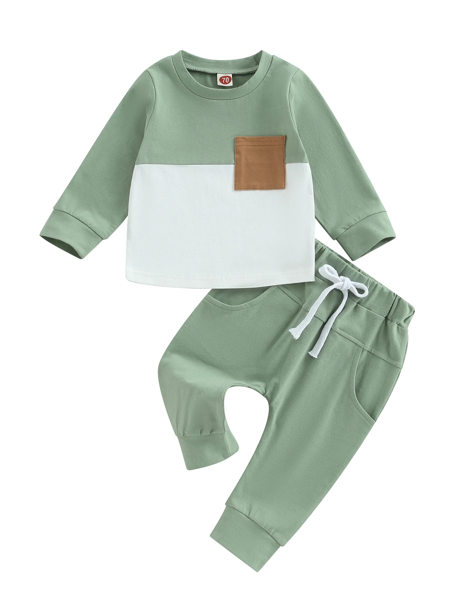 Baby Boy Winter Clothes 2 Piece Sweatsuit Color Block Long Sleeve Hoodie Jogger Pants Outfits Set
Baby Boy Winter Clothes 2 Piece Sweatsuit Color Block Long Sleeve Hoodie Jogger Pants Outfits Set
