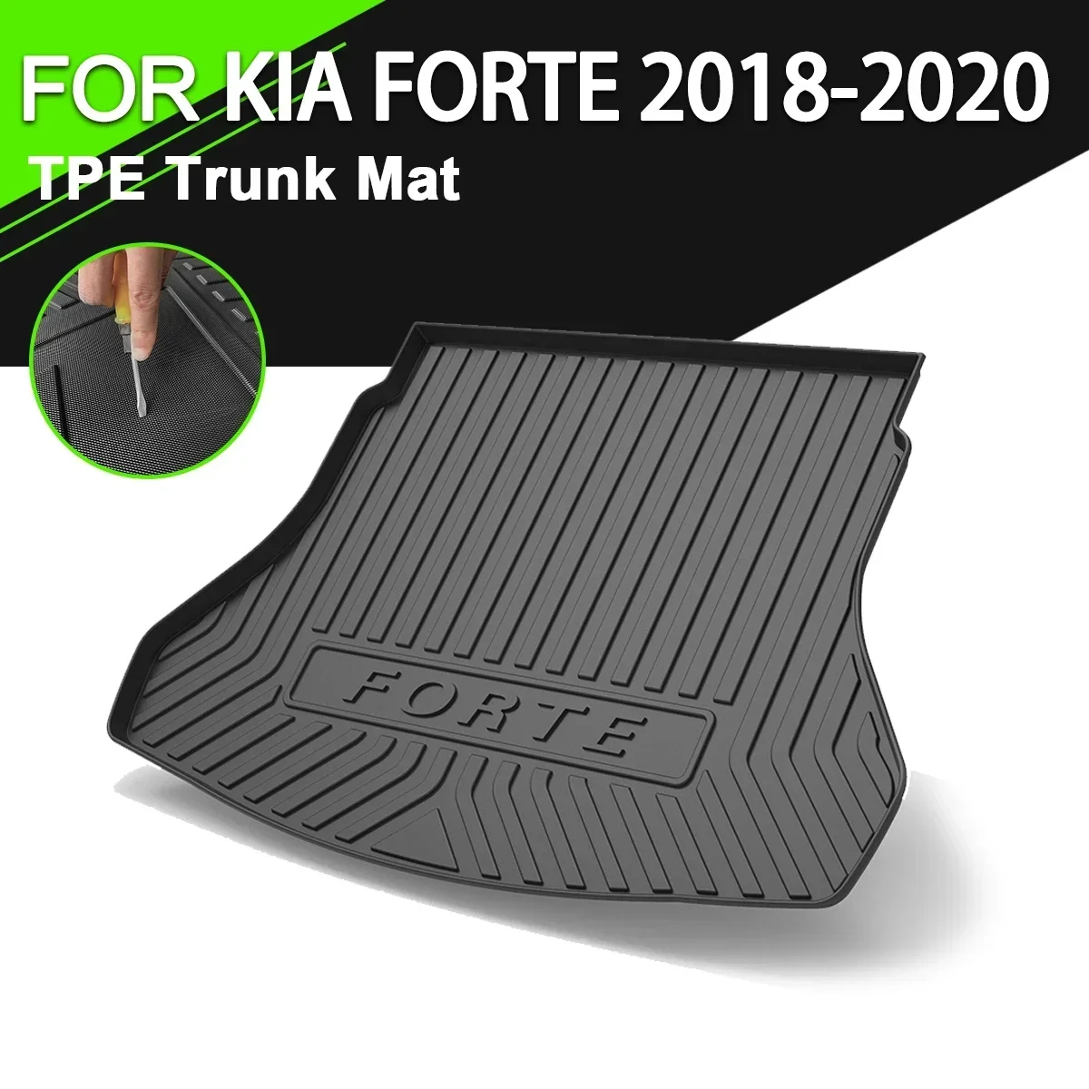 For KIA FORTE 2018-2020 Car Rear Trunk Cover Mat TPE Waterproof Non-Slip Rubber Cargo Liner Accessories
For KIA FORTE 2018-2020 Car Rear Trunk Cover Mat TPE Waterproof Non-Slip Rubber Cargo Liner Accessories
