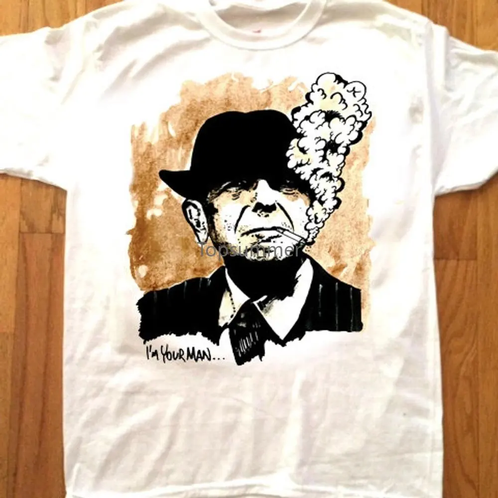 Leonard Cohencustom Printed T Shirt By Pop Artist Adam T! Canada New York Punk Poet Bob Dylan 60S 70S Retro I'M Your Man
Leonard Cohencustom Printed T Shirt By Pop Artist Adam T! Canada New York Punk Poet Bob Dylan 60S 70S Retro I'M Your Man