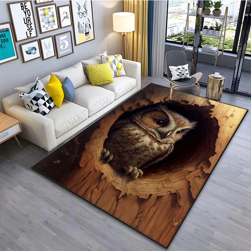 

Drake Owl Area Rug Large 15 Sizes Carpet Rug for Living Room Bedroom Sofa Doormat Kitchen Decor,kids Play Non-slip Floor Mat