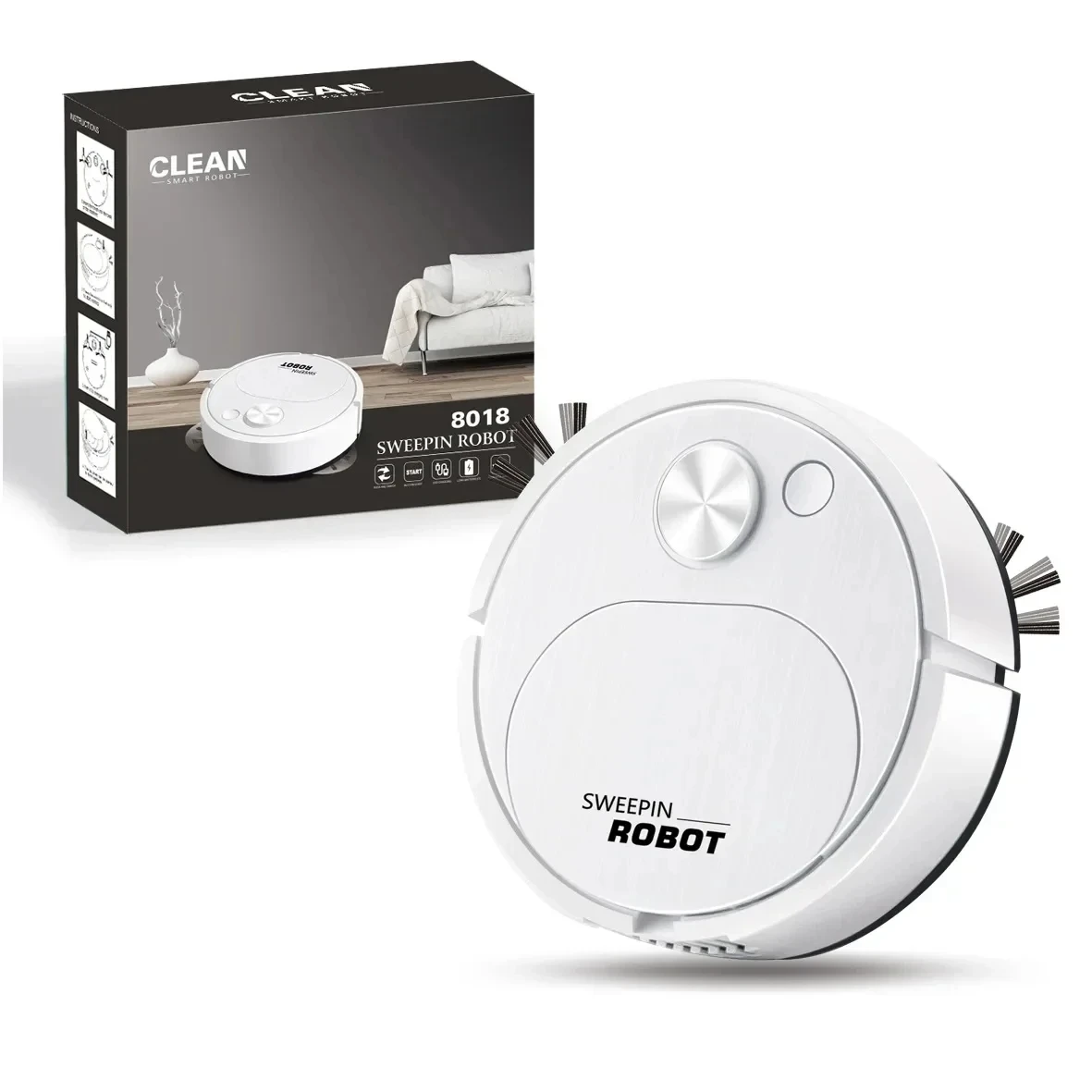2024 НОВЫЙ USB-робот-пылесос для подметания полов 3 в 1 Smart Wireless 1500Pa Перетаскивание подметать пол для домашнего офиса
2024 НОВЫЙ USB-робот-пылесос для подметания полов 3 в 1 Smart Wireless 1500Pa Перетаскивание подметать пол для домашнего офиса