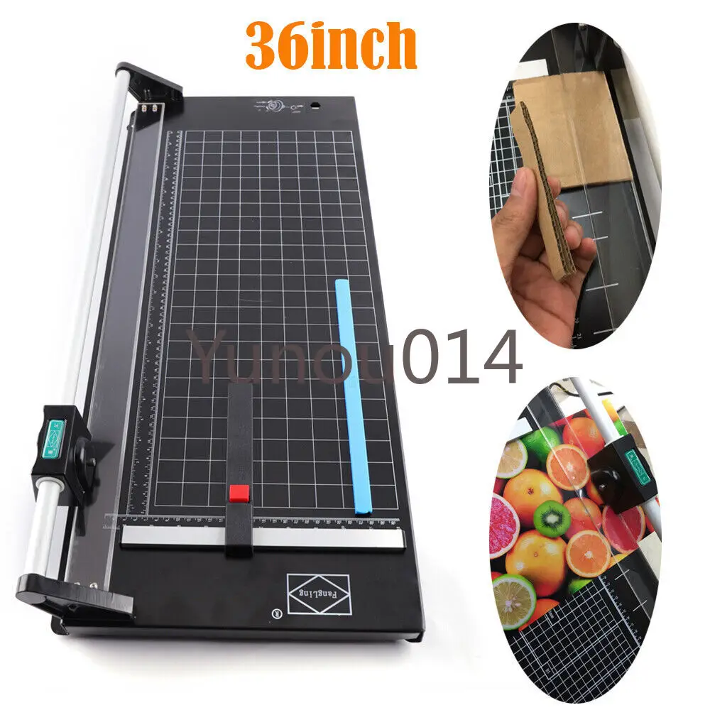 

Heavy Duty Precision Rotary Paper Trimmer Cutter for Photo Laminated Paper Cardstock 36 Inch Sharp Photo Paper Rolling Cutter