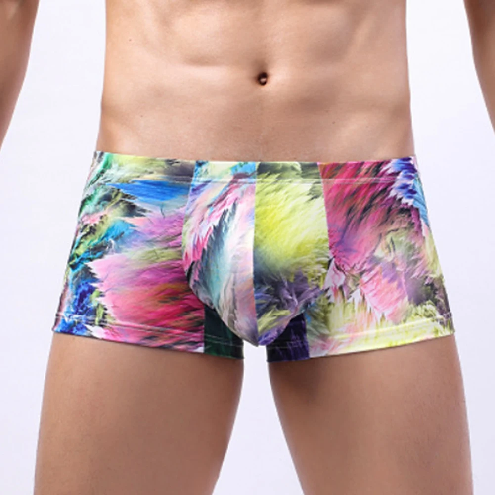 Sexy Men Dazzle Color Printing Boxer Briefs Bulge Pouch Trunks Underpants Breathble Underwear Sport Shorts Lingerie Fashion
Sexy Men Dazzle Color Printing Boxer Briefs Bulge Pouch Trunks Underpants Breathble Underwear Sport Shorts Lingerie Fashion