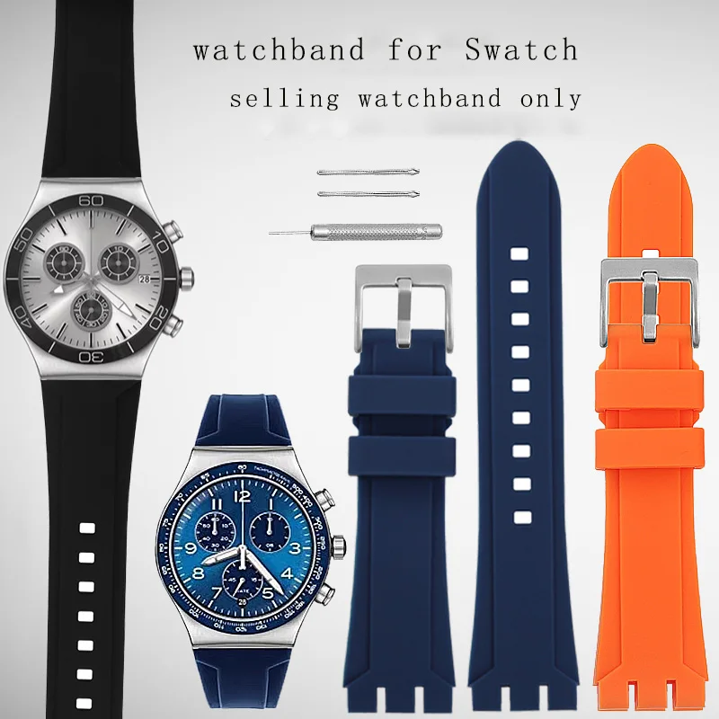 Силиконовый ремешок для часов Swatch, выпуклый вогнутый силиконовый браслет YVS423 419 413 406 400 420 серии, ремешок для часов, аксессуары для часов 
Силиконовый ремешок для часов Swatch, выпуклый вогнутый силиконовый браслет YVS423 419 413 406 400 420 серии, ремешок для часов, аксессуары для часов