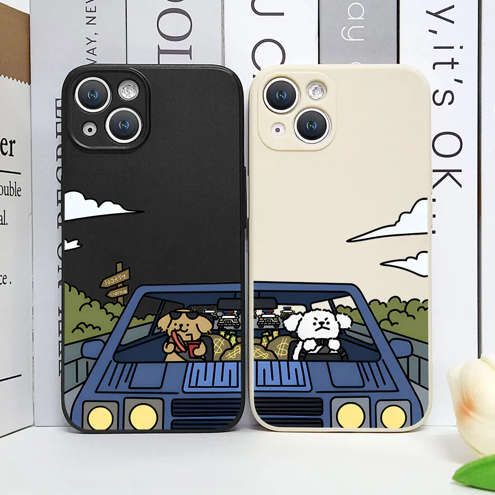 Funny Cartoon Dog Couple Phone Case for Iphone 16 15 13 12 11 Pro Mini XS MAX X Cover for Iphone 14 7 8 Plus Silicone Soft Funda Funny Cartoon Dog Couple Phone Case for Iphone 16 15 13 12 11 Pro Mini XS MAX X Cover for Iphone 14 7 8 Plus Silicone Soft Funda