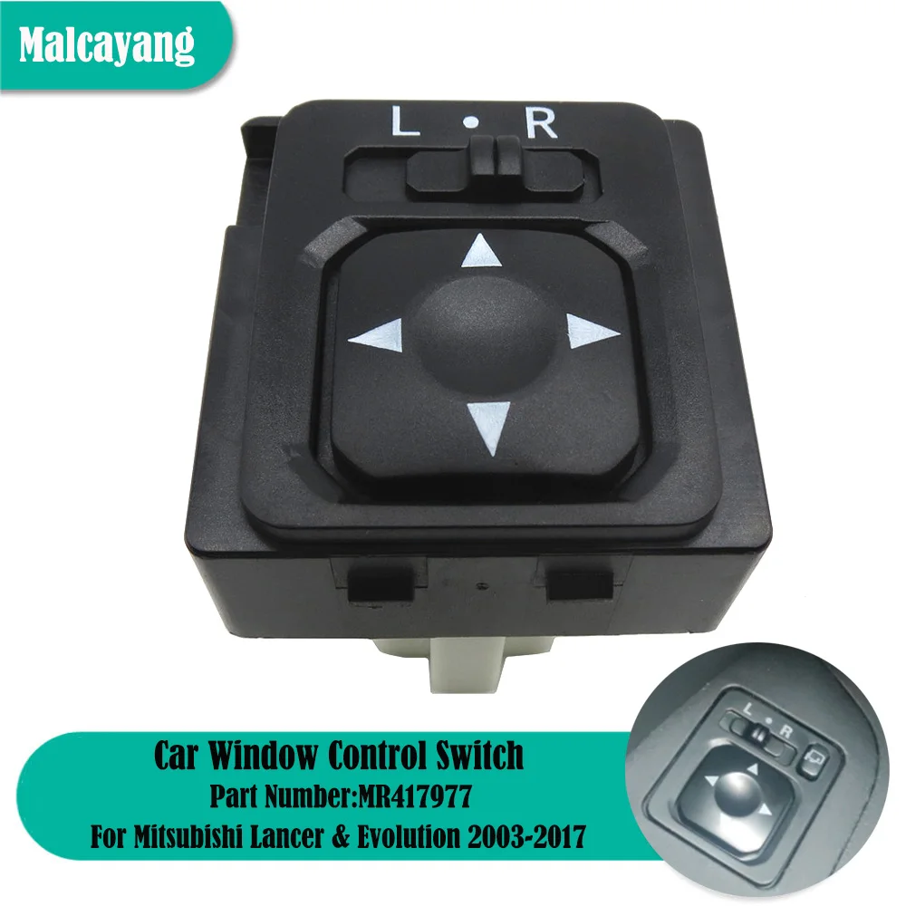 Автомобильный переключатель управления зеркалом заднего вида для Mitsubishi Pajero IO Outlander Lancer & Evolution Mirage MR417977 183570
Автомобильный переключатель управления зеркалом заднего вида для Mitsubishi Pajero IO Outlander Lancer & Evolution Mirage MR417977 183570