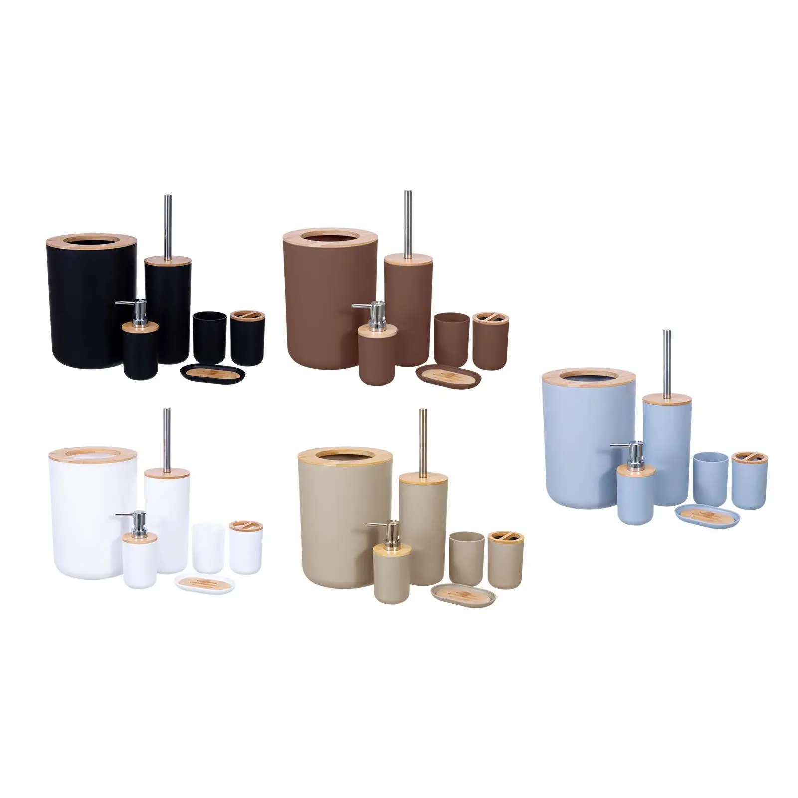 6x Bathroom Accessories Set Bathroom Decor Soap Dish Toilet Brush Mouthwash Tumbler Bath Accessory Sets Modern for Bathroom
6x Bathroom Accessories Set Bathroom Decor Soap Dish Toilet Brush Mouthwash Tumbler Bath Accessory Sets Modern for Bathroom