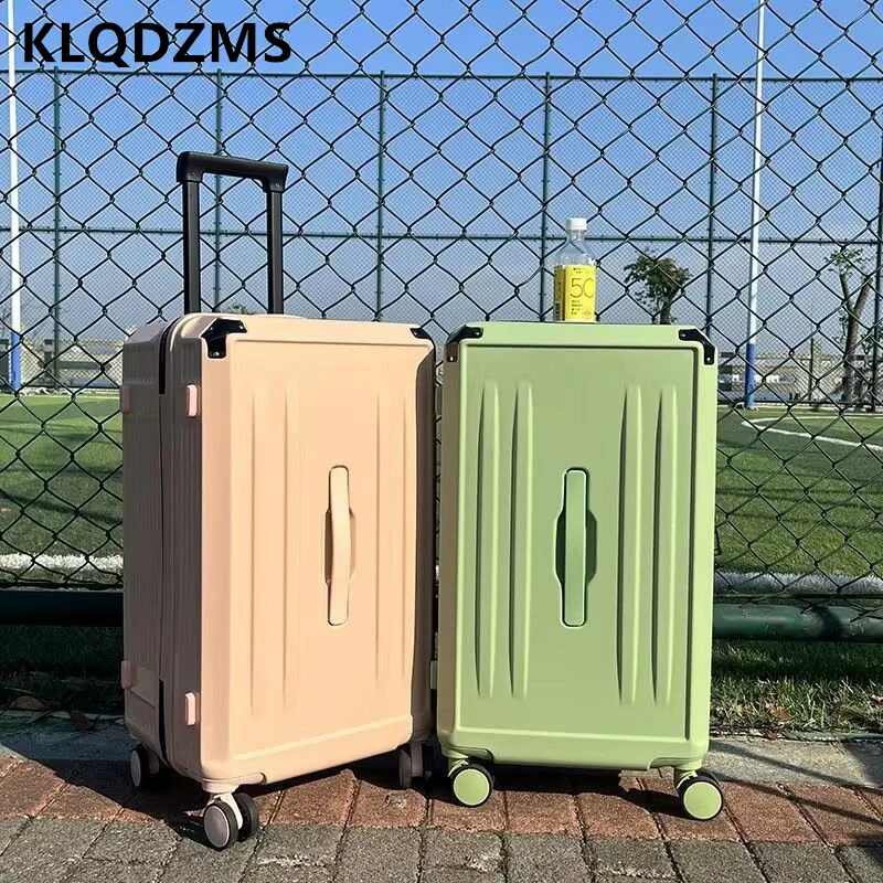 

KLQDZMS 20"22"24"26"28 Inch Luggage New Large-capacity Trolley Case Girls Boarding Box Sturdy and Durable Rolling Suitcase
