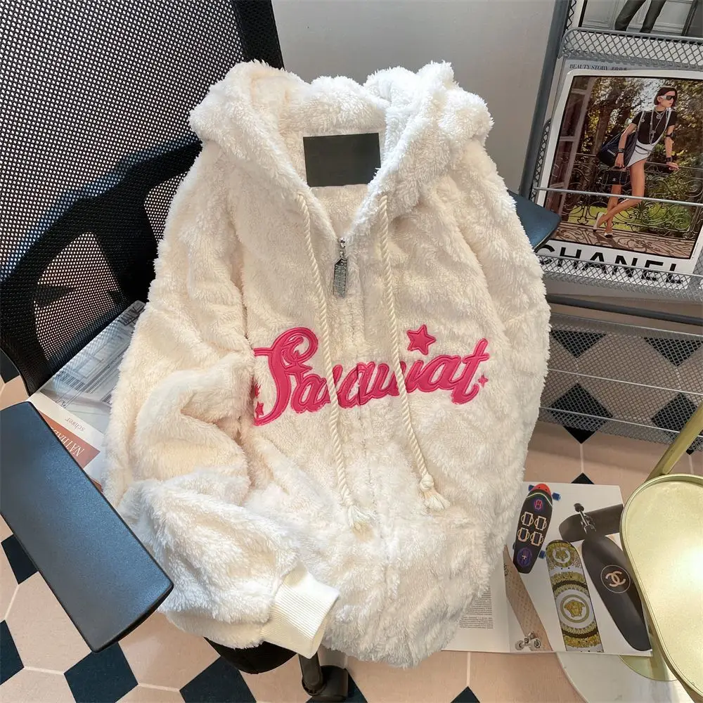 2023 American sweatshirt women's hooded loose autumn and winter high street oversize jacket ins trend zip up hoodie clothes
2023 American sweatshirt women's hooded loose autumn and winter high street oversize jacket ins trend zip up hoodie clothes