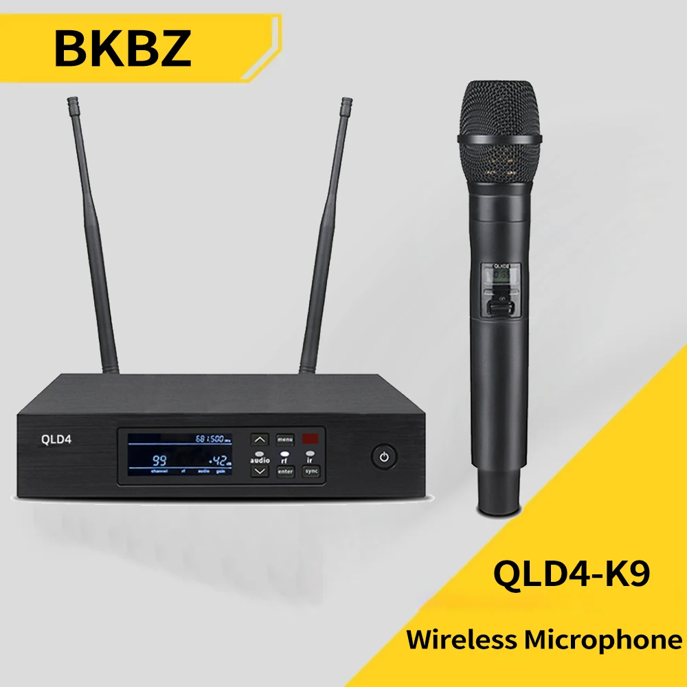 BKBZ QLD4 K9 Fullset UHF True Diversity Wireless Microphone System for Karaoke Stage Performances Mic Wireless Professionn
BKBZ QLD4 K9 Fullset UHF True Diversity Wireless Microphone System for Karaoke Stage Performances Mic Wireless Professionn