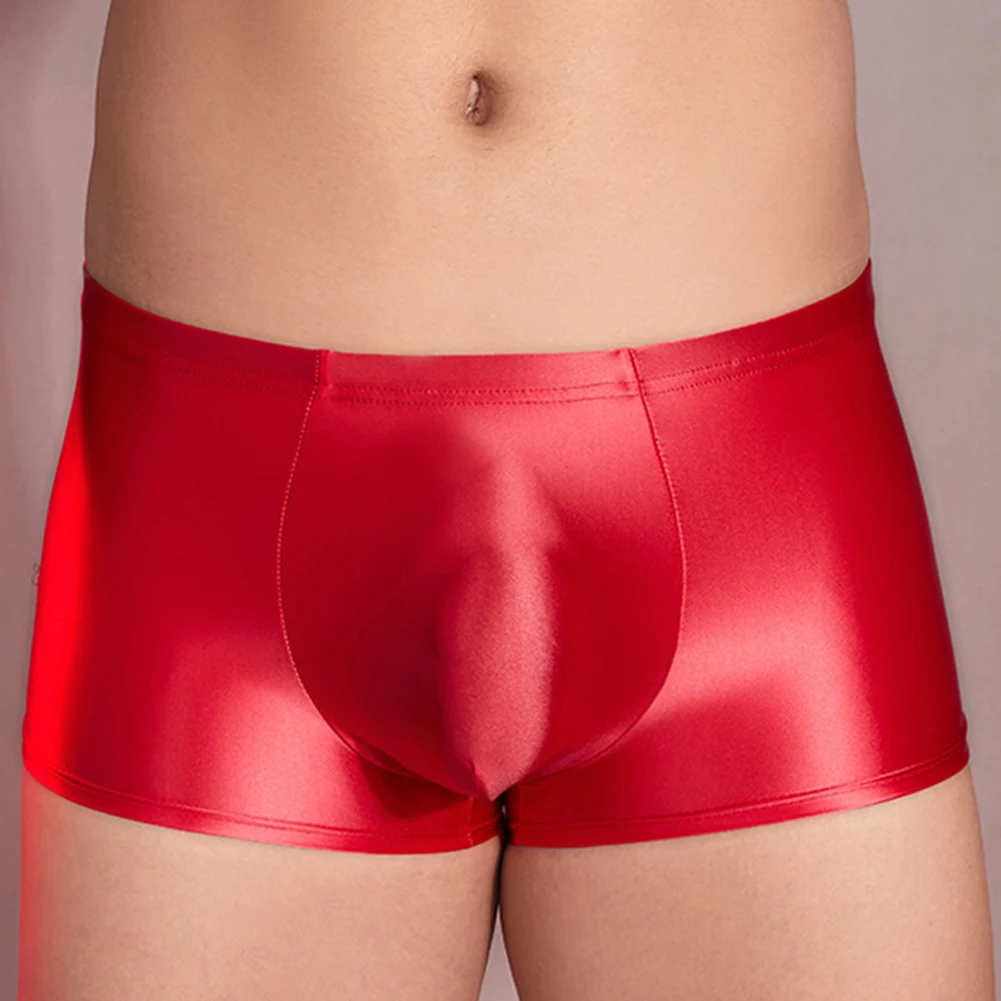 1pc Sexy Men's Boxer Shorts Oil Shiny Bulge Pouch Low Rise Underwear Elastic Lingerie Solid Color Man Panties Underpants
1pc Sexy Men's Boxer Shorts Oil Shiny Bulge Pouch Low Rise Underwear Elastic Lingerie Solid Color Man Panties Underpants