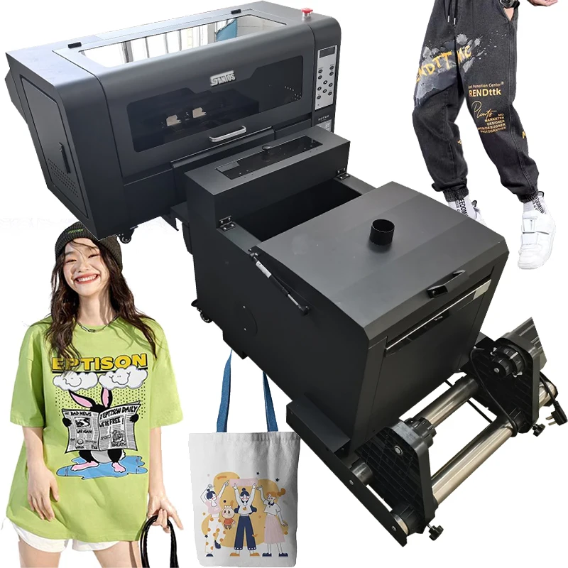 

XP600 A3 30cm Dtf Printer A3 Roll Pet Film Heat Transfer shaker powder machine oven For Textile T-shirt Printing Machines