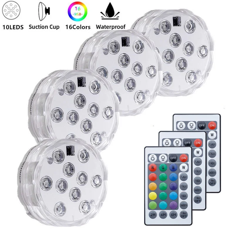 IP68 Waterproof Submersible LED Lights Underwater Night Lamp Multi Color Tea Light Vase Bowl Party Wedding Christmas Decoration
IP68 Waterproof Submersible LED Lights Underwater Night Lamp Multi Color Tea Light Vase Bowl Party Wedding Christmas Decoration