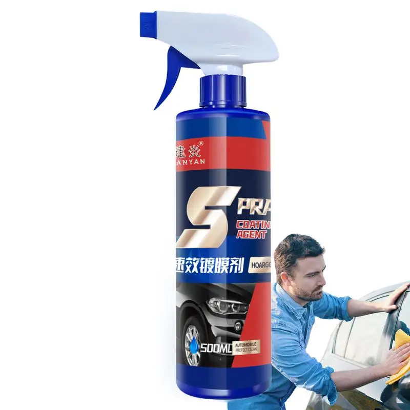 

Spray Car Wax Polish Quick Coat Ceramic Coating Spray 500ML Car Ceramic Coating Spray Maximum Gloss & Shine Extremely