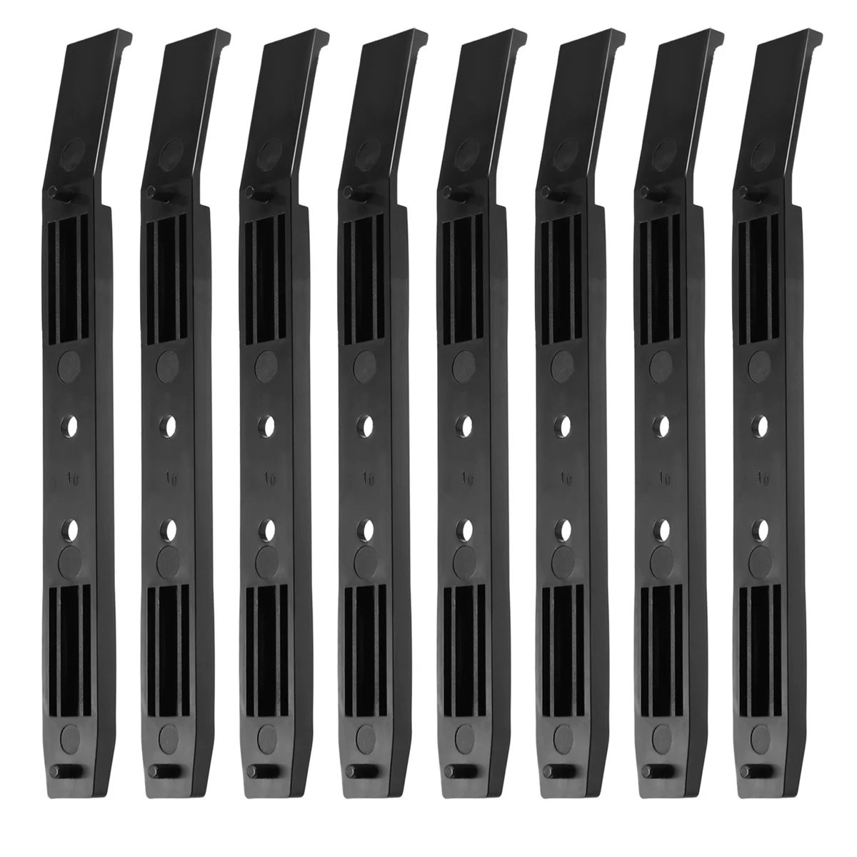 

4 Pairs Hard Drive Rails Chassis Cage Accessories Drive Bay Slider Plastic Rails for 3.5 to 5.25 Hard Drive Tray Caddy