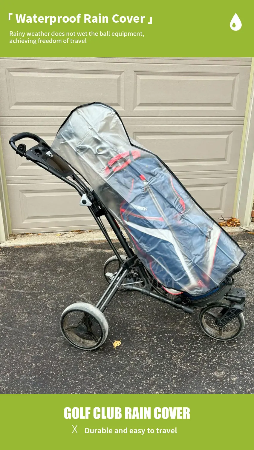 Golf Bag Rain Cover PVC Trolley Rain cover Outdoors Portable Golf Bag Protection Rain Cape Waterproof Windproof Golf Rain Hood Golf Bag Rain Cover PVC Trolley Rain cover Outdoors Portable Golf Bag Protection Rain Cape Waterproof Windproof Golf Rain Hood